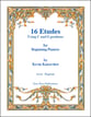 16 Etudes Using C and G Positions piano sheet music cover